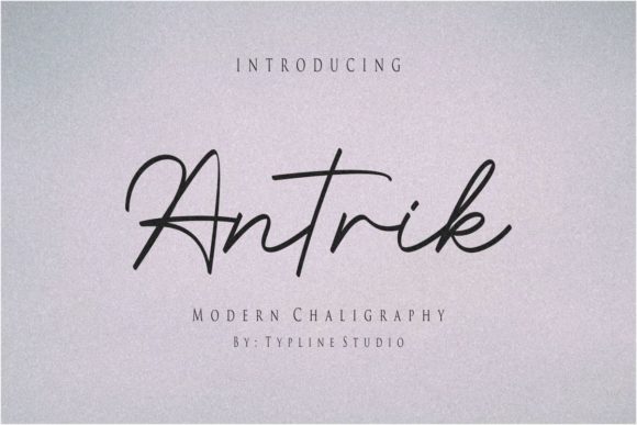 Antrik: A Refined Handwritten Font for Elegant Editorial Design