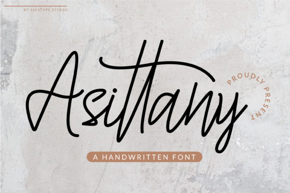Asittany: A Flowing Handwritten Font for Elegant Editorial Design