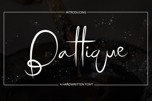Battique: A Handwritten Font That Elevates Packaging, Invitations, and Maker Branding
