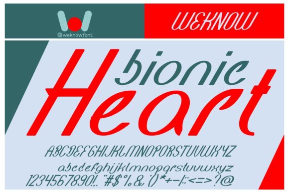 Bionic Heart: A Clean Handwritten Font for Modern Campaign Design