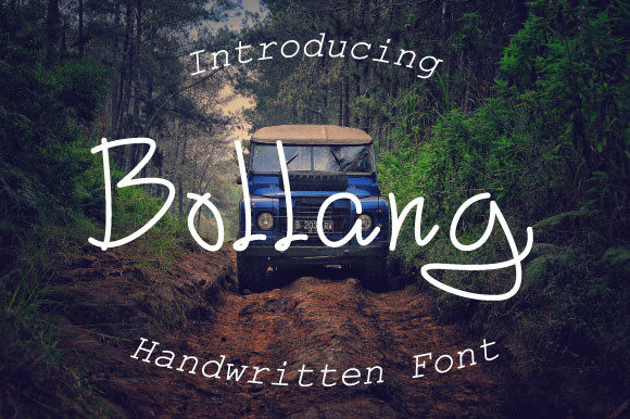 Bollang: A Chalkboard-Inspired Handwritten Font for Editorial Design