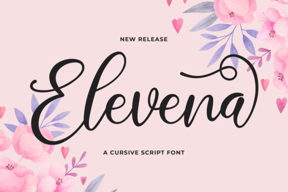Elevena: A Delicate Script Handwritten Font for Elegant Editorial Design