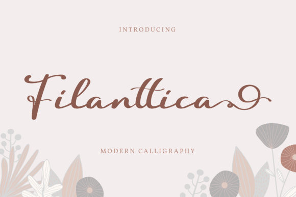 Filanttica: A Cursive Handwritten Font for Elegant Branding Projects