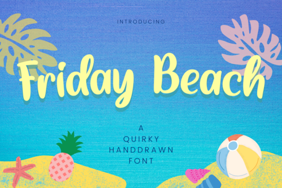 Friday Beach: A Cute Handwritten Font for Crafty Makers and Etsy Sellers