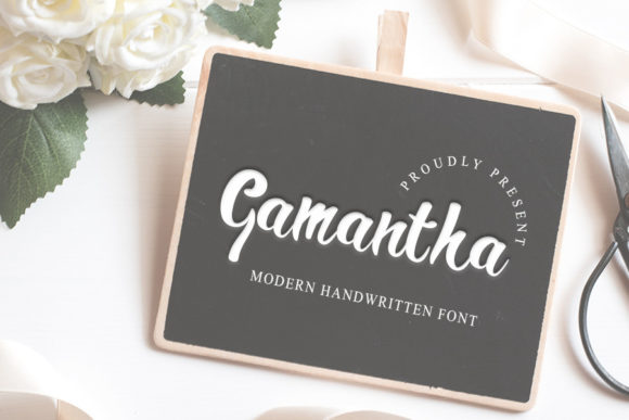 Gamantha: A Playful Script Font for Editorial Charm and Brand Personality