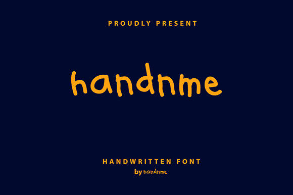 HandnMe: A Cute Handwritten Font for Web Design and Digital Branding