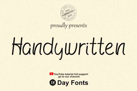 Handywritten: A Cute Handwritten Font for Chalkboard Quotes and Teaching Materials