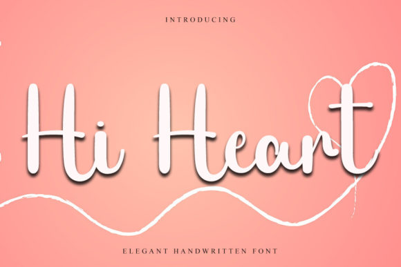 Hi Heart: A Playful Handwritten Font That Elevates Small Business Branding