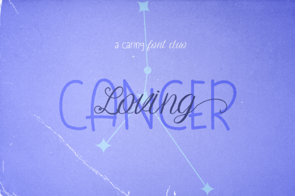 Loving Cancer Duo: A Chic Script Handwritten Font for Delicate Branding