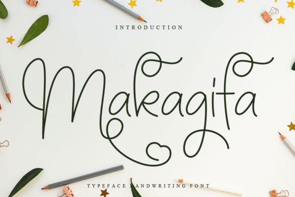 Makagifa: A Handwritten Font for Elegant Editorial Design