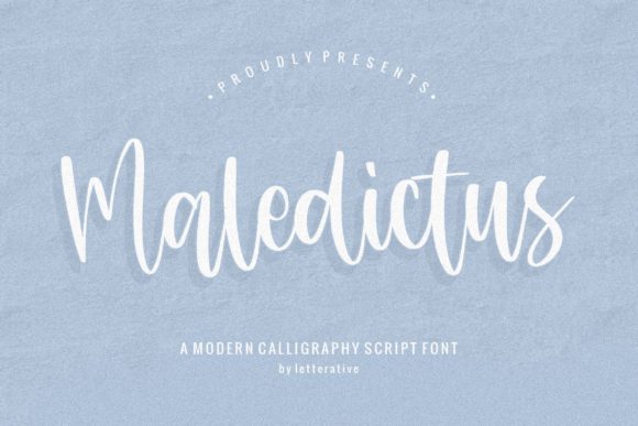 Maledictus: A Sweet Handwritten Font for Crafty Makers and Etsy Sellers