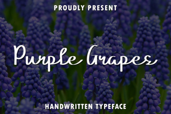 Purple Grapes: A Handwritten Font for Crafty Creations and Product Designs