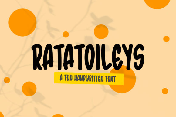 Ratatoileys: A Bold Handwritten Font for Crafters and Makers