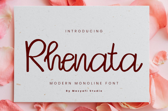 Rhenata: A Sweet Handwritten Font for Elegant Branding