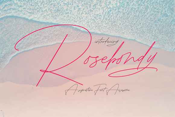 Rosebondy: A Timeless Handwritten Font for Crafters and Makers