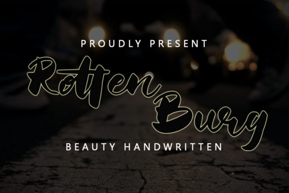 Rotten Burg: A Modern Handwritten Font for Business Branding