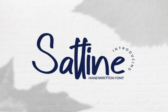 Sattine Font: A Beautiful Handwritten Typeface for Creative Designs
