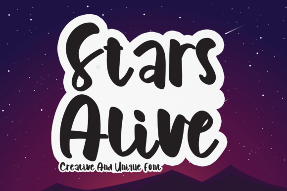 Stars Alive: A Sweet Handwritten Font for Small Business Branding