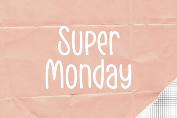 Super Monday: A Friendly Handwritten Font for Crafters and Makers