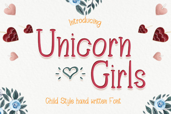 Unicorn Girls: A Joyful Handwritten Font for Crafters and Sellers
